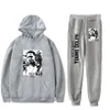 Homens Tracksuits Rapper Young Dolph Sportswear Define Casual Tracksuit Two Piece Set Hoodie e Sweatpants Suor Terno Masculino Ternos Esportivos 230309