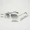 Modne męskie okulary przeciwsłoneczne Outdoor Vintage soczewka Metal Farme Men Men Rimless Wire Square Gafas Kobiety do klubu na świeżym powietrzu akcesoria Oculos Shadeskaajia