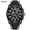 Armbanduhren MEGIR Militär Sportuhren Männer Luxus Top Marke Wasserdichte Uhr Mann Silikonband Leuchtende Chronograph Armbanduhr Uhr