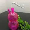 Rauchpfeifen Die Farbe von Wasserglasschnupfflaschenkürbis, Großhandel Bongs Ölbrennerrohre