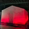 Partihandel Commerical 5/6/8 meter bärbar uppblåsbar disco LED -belysning Mobil nattklubbtält Kubfest Nattklubbtält för utomhus med fläktfritt fartyg till din dörr