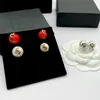 Lüks Tasarımcı İnci Küpe Kadınlar Moda Altın Çıtçıtları Küpe Mücevher Şerit Mektupları Y kulak saplama moda süsleri çemberler 2303071bf