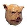 Bulex Scary Horror Latex Pig Head Mask Maskume Costume Animal Cosplay Full Face Latex Mask Halloween Party Decoration