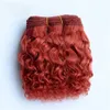 Doll Accessories Wool Hair Extensions 15cm Hair Wefts Orange Khaki Pink Brown Curly Doll Hair Wigs for BJD/SD DIY Handmande Doll Wigs 230309