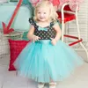 Flickaklänningar Chrismas Tollder Girls Lace Party Dress Princess Baby Barn Kausal Barn Brithday Clothing för 1 2 3 4 5