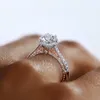 2023 Vintage Lab Diamond Finger Ring 925 Sterling Silver Party Wedding Band Anelli per le donne Uomini Promessa Regalo di gioielli di fidanzamento