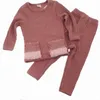 Trajes a juego de la familia Casual Niños Boutique Trajes de piel Ropa deportiva para niños Pantalones de sudadera Traje de 2 piezas Chándal para niños Conjunto de ropa de otoño para niñas pequeñas 230310