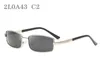 Gafas de sol para hombres Gafas de sol polarizadas UV 400 Gafas de sol de moda para hombre Hombre Vintage Pequeñas gafas de sol polares delgadas Gafas de sol de diseñador con marco de metal de lujo de moda 2L0A43