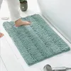 2 Pezzi Set da Bagno Tappeti da Bagno in Ciniglia Shaggy Spessi Antiscivolo Tappetini da Bagno Morbidi per Bagno Tappetini Extra Assorbenti Set di Tappeti da Bagno per Cucina Soggiorno