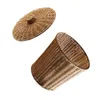 Cestini portaoggetti Cesto portaoggetti Cestini per pattumiera intrecciati in vimini Coperchio per bucato in rattan Contenitore per immondizia Seagrass Cestino per rifiuti Bagno 230310