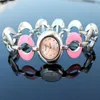 Montres-bracelets Style d'été montre en argent marque femmes montre-bracelet dames horloge femme montres en acier inoxydable