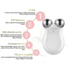 Face Massager Elektrische microcurrent Face Massager 3D EMS FIRMing Micro Current Deedema Decreet Wrinkle Skin Rejuvenation Beauty Instrument 230310