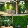 Fleurs décoratives Simulation plante mur haie décor créatif réaliste artificiel faux pour la maison jardin bricolage accessoires