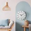 Wall Clocks Decorative Plastic Gold Large Number Wall Clock 30cm Blue Coffee White Black Green Decoration Kitchen Modern Design Wall Hanging 230310