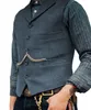 Men's Vests Business Waistcoat Jacket Casual Slim Fit Gilet Homme Vests for Groosmen Man Wedding Men's Suit Vest Brown Wedding Wool Tweed 230310