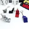 Key Rings Car Mini Keychain Bridge Racing Seat Keyring Zinc Alloy Metal Key Key Pendant Car Mini Seat Ring Auto Interior Access