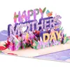 Cartes-cadeaux papier bonne fête des mères carte 3D carte de fête des mères pour maman grand-mère belle-mère femme amant Z0310