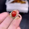 Anelli a grappolo KJJEAXCMY Boutique di gioielli in argento sterling 925 intarsiato con corallo rosso naturale Anello da donna con supporto fine Rilevamento Bellissimi due