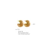 Boucles d'oreilles créoles Yhpup sans ternir C forme couleur or acier inoxydable minimaliste Vintage mode classique bijoux à la mode pour les femmes