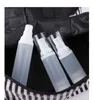 Empty Frosted Plastic Airless Pump Bottles with Black/White Pump Top Refillable Portable Cosmetic Dispenser 20ml 30ml 50ml for perfume lotion creams