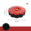 Plates 2023 China Year Candy Storage Box 5/6 Grids Spring Festivel Snack Tray Case With Lid Fruit Nuts Wedding Home Organizer