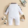 Bébé barboteuses pureté manches longues bébé combinaison enfants nouveau-né vêtements revers mode garçons fille mignon enfant ensemble enfant en bas âge confortable combinaison