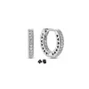 925 pond zilveren nieuwe mode charme voor Pandora 2023 Crescent en heldere sterrenhaak asymmetrische hartvormige oorbellen ster en maan oorbellen