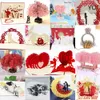 Gift Cards 3D Pop UP Wedding Invitation Greeting Cards Valentines Day Lovers Gift Card Flower for Girlfriend Teacher Mather Day Wholesale Z0310