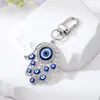 حلقات رئيسية بلينغ شريرة شريرة العيون HAMSA HAND HANDKIAN RING RING FOR LANES ZIRCON FATIMA HAND BLUE EYE BAC CAR