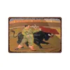 Panneau de peinture en métal usé, Plaque décorative rétro adaptée aux arènes, grotte, bar, salle de maison, mur de passion, affiche de décoration, cadeau 30x20cm W03