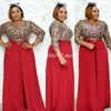 Ethnic Clothing African Clothes For Women 2023 O-neck Long Sleeve Jumpsuit Skirts Plus Size