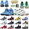 Jumpman Basketball Shoes 3S White Cement Reimagined 5S UNC 4S SB Pine Green 6S Cool Grey 스니커즈와 상자