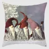 Pillow 2PC Christmas Print Case Polyester Sofa Car Cover Home Decor Navidad Housse Coussin 45