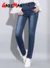 Jeans da donna Garemay Blue Jeans da donna Stretch Classics Pantaloni in denim Donna Mom Jeans skinny da donna a vita alta Casual per donna 230310