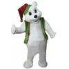 Super carino orso di Natale costumi mascotte simulazione personaggio dei cartoni animati anime tema adulti taglia Natale pubblicità esterna vestito vestito per uomini donne