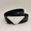 Fashion Classic Belts For Men Women Designer Belt 3.5cm Silver Mens Black Smooth Gold Buckle Leather dresses Belt