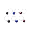 Dangle Earrings 3 Colors Blue/Green/Red Circle Acrylic Beads Women Fashion Jewelry Short Brincos Wholesale