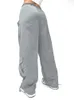 Damesbroek capris cuteandpsycho streetwear casual losse lading juridische dames dames oversized grijs baggy technologiebroek zakken brede poot harembroek 90s l230310