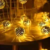 Party Decoration Christmas Round Ball LED String Lights Xmas Tree Hanging Ornaments Garland Wedding Home Year Holiday