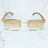 선글라스 목재 남자 카터 디자이너 안경 여성을위한 고급 스퀘어 그늘 Gafas de Sol 3mm 렌즈 eyewearkajia new