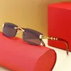 Luxury Designer High Quality Sunglasses 20% Off leg frameless fashion trend wooden glassesKajia