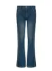 Jeans pour femmes Weekeep Vintage Jeans évasés Coutures rayées Skinny Taille basse Denim Pantalons Femmes Casual 90s Streetwear Mode coréenne y2k Grunge 230310