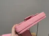 Borsa classica Premium Baguette sotto le ascelle Borsa a tracolla Borsa a catena Borsa da donna di lusso Rosa/Nero 2 taglie disponibili