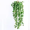 Decorative Flowers 10pcs/lot 2.3M 4 Styles Artificial Ivy Leaf Hanging Garland Flower Vine For DIY Home Wedding Floral Wall Garden Decor