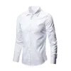 Men's shirt Men's business shirt Slim solid color suit shirt