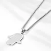 Pendant Necklaces Todorova Stainless Steel Hamsa Hand Necklace Fatima Choker For Men Punk Amulet Jewelry Gift