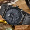 Novo Relogio Masculino Curren Quartz Assista Men Top Brand Luxury Leather Mens Watches Moda Casual Relógio Sport Men Wristwatches Y1252S