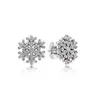 925 Pounds Silver New Fashion Charm for Pandora 2023 Snow Earrings, Clover Chrysanthemum Style, Love Series, Fashion Earrings