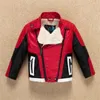 Jackets Handsome Cool Design Boys Leather Motor Jacket For Autumn Spring Kids Warm Coat Bomber Baby Toddler Winter Clothes 230310