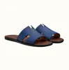 Летние роскошные сандалии сандалии из-за кожи мужские тапочки однофуточные пляжные тапочки для мальчиков оригинальная коробка